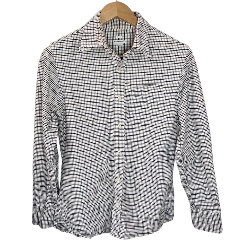 Club Monaco classic lightweight flannel checkered shirt size XS